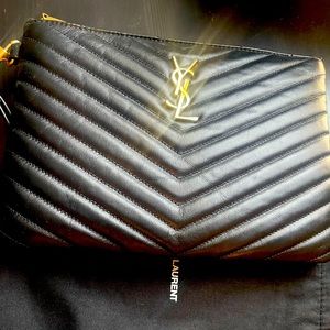 Saint Laurent Cassandre Wristlet Pouch